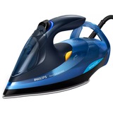 Philips Plancha de vapor de 3000 W con tecnología OptimalTEMP, Plancha a vapor azul oscuro/Azul, Plancha a vapor, SteamGlide Advanced, 2,5 m, 240 g/min, Azul, 55 g/min