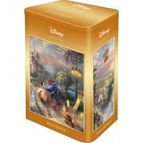 Schmidt Spiele Thomas Kinkade Studios: Disney - La Bella y la Bestia en lata nostálgica, Puzzle 