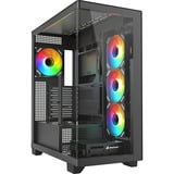 Sharkoon ELITE SHARK CA500 Reacondicionado, Cajas de torre negro