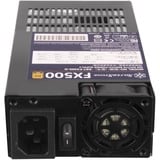 SilverStone FX500 unidad de fuente de alimentación 500 W 20+4 pin ATX Flex ATX Negro, Fuente de alimentación de PC negro, 500 W, 90 - 264 V, 47 - 63 Hz, Activo, 90 W, 500 W