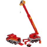 Simba Sam el Bombero grúa de rescate 2 en 1, Vehículo de juguete rojo/Amarillo