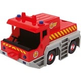 Simba Sam el Bombero grúa de rescate 2 en 1, Vehículo de juguete rojo/Amarillo