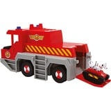 Simba Sam el Bombero grúa de rescate 2 en 1, Vehículo de juguete rojo/Amarillo