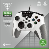 Turtle Beach Recon Negro, Gris, Blanco USB Gamepad PC, Xbox, Xbox One, Xbox Series S, Xbox Series X blanco, Gamepad, PC, Xbox, Xbox One, Xbox Series S, Xbox Series X, Cruceta, Botón Opciones, Alámbrico, USB, USB tipo A