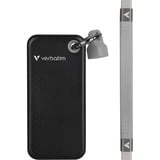 Verbatim Pocket SSD 2 TB USB Tipo C 3.2 Gen 2 (3.1 Gen 2) Negro, Gris, Unidad de estado sólido negro/Gris, 2 TB, USB Tipo C, 3.2 Gen 2 (3.1 Gen 2), 1000 MB/s, 10 Gbit/s, Negro, Gris