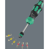 Wera Kraftform Kompakt 25 RA-R con bolsa, Conjuntos de bits negro/Verde