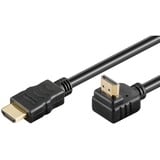 goobay Cable HDMI de alta velocidad 90° con Ethernet negro