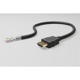 goobay Cable HDMI de alta velocidad 90° con Ethernet negro