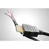 goobay Cable HDMI de alta velocidad 90° con Ethernet negro