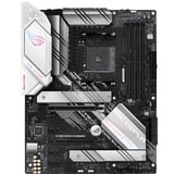 ASUS ROG STRIX B550-A GAMING AMD B550 Zócalo AM4 ATX, Placa base plateado/Negro, AMD, Zócalo AM4, AMD Ryzen™ 3, DDR4-SDRAM, 128 GB, DIMM