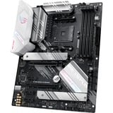 ASUS ROG STRIX B550-A GAMING AMD B550 Zócalo AM4 ATX, Placa base plateado/Negro, AMD, Zócalo AM4, AMD Ryzen™ 3, DDR4-SDRAM, 128 GB, DIMM