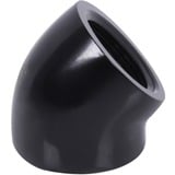 Alphacool Conector en L para carámbano 45° G1/4 IG a G1/4 IG - negro, Conexión negro