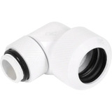 Alphacool Conector roscado Eiszapfen 16mm HardTube giratorio 90° G1/4 - Blanco, Conexión blanco