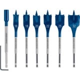 Bosch 2 608 900 334 broca Broca de punta 7 pieza(s), Conjuntos de brocas Taladro, Broca de punta, Madera blanda, Azul, Gris, 235 mm, 215 mm