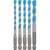 Bosch Expert HEX-9 Broca para piedra 5 pieza(s), Conjuntos de brocas Taladro, Broca para piedra, Rotación manual derecha, Concreto, Plástico, Baldosa blanda, Madera blanda, Acero, 5 pieza(s), Diameter mm: 5.5 / 6.0 / 6.0 / 7.0 / 8.0 Working length mm: 60 / 60 / 60 / 60 / 50 Total length...