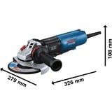 Bosch GWS 17-150 PS PROFESSIONAL amoladora angular 15 cm 9700 RPM 1700 W 2,4 kg azul/Negro, 9700 RPM, 15 cm, Corriente alterna, 2,4 kg