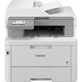 Brother MFC-L8340CDW impresora multifunción LED 600 x 2400 DPI 30 ppm Wifi, Impresora multifuncional gris claro, LED, Impresión a color, 600 x 2400 DPI, Copia a color, Impresión directa, Blanco