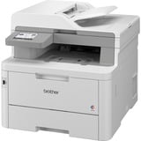 Brother MFC-L8340CDW impresora multifunción LED 600 x 2400 DPI 30 ppm Wifi, Impresora multifuncional gris claro, LED, Impresión a color, 600 x 2400 DPI, Copia a color, Impresión directa, Blanco