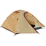 Coleman Darwin 3 Summer, Tienda de campaña beige/Rojo oscuro