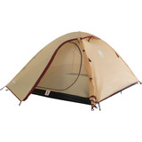 Coleman Darwin 3 Summer, Tienda de campaña beige/Rojo oscuro