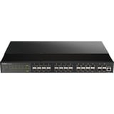 D-Link DIS-700G-28XS switch Gestionado L2+ 1U Negro, Interruptor/Conmutador Gestionado, L2+, Montaje en rack, 1U