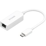 D-Link DUB-E250 adaptador y tarjeta de red Ethernet 2500 Mbit/s, Adaptador de red Alámbrico, USB Tipo C, Ethernet, 2500 Mbit/s, Blanco