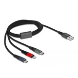 DeLOCK 87277 cable USB 1 m USB 2.0 USB A Micro-USB B/Lightning/Apple 30-pin Verde, Negro, Rojo, Azul multicolor, 1 m, USB A, Micro-USB B/Lightning/Apple 30-pin, USB 2.0, Verde, Negro, Rojo, Azul