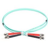 Digitus Cable de parche LWL, dúplex, conector ST > ST, multimodo OM3 turquesa