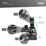 Digitus Dispositivo de separación de fibra óptica, Herramienta de montaje negro