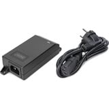 Digitus Inyector Gigabit Ethernet PoE+, 802.3at 30 W, Inyector PoE negro