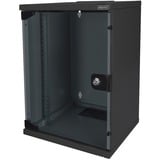 Digitus Juego de red 254 mm (10"), Armario IT negro, Rack o bastidor independiente, 9U, 30 kg, Bloqueo del teclado, Rieles de rack, Negro