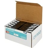 Dymo D1 etiquetas auténticas | impresión negra sobre fondo blanco | 12 mm × 7 m | etiquetas autoadhesivas para etiquetadoras LabelManager | 10 unidades, Cinta de escritura Negro, Etiqueta para impresora autoadhesiva, LabelManager 100, LabelManager 100PLUS, LabelManager 120P, LabelManager 150, LabelManager 160,..., 1,2 cm, 7 m, 300 g