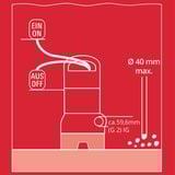 EINHELL GC-DP 9040 N 900 W 22000 l/h, Bombas presión e inmersión rojo/Acero fino, 900 W, Corriente alterna, 22000 l/h, Negro, Rojo, Acero inoxidable