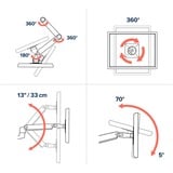 Ergotron LX Monitor Arm, Soporte de monitor negro