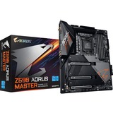 GIGABYTE Z590 AORUS MASTER placa base Intel Z590 Express LGA 1200 ATX Intel, LGA 1200, Intel® Celeron®, Intel® Core™ i3, Intel® Core™ i5, Intel® Core™ i7, Intel® Core™ i9, Intel® Pentium®, LGA 1200 (Socket H5), DDR4-SDRAM, 128 GB