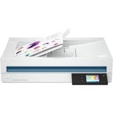 HP ScanJet Enterprise Flow N6600 fnw1 Escáner de cama plana 1200 x 1200 DPI A4 Blanco, Escáner plano blanco, 216 x 356 mm, 1200 x 1200 DPI, 50 ppm, Escáner de cama plana, Blanco, 7,11 cm (2.8")