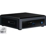 Intel® NUC 10 Performance UCFF Negro BGA 1528 i3-10110U 2,1 GHz, Barebone negro, UCFF, Mini PC barebone, BGA 1528, DDR4-SDRAM, Ethernet, 802.11a, 802.11b, 802.11g, Wi-Fi 5 (802.11ac), Wi-Fi 6 (802.11ax)