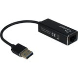 Inter-Tech ARGUS IT-810 tarjeta y adaptador de interfaz, Adaptador de red Negro, Realtek RTL8153, 25 mm, 240 mm, 17 mm, 30 g