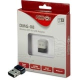 Inter-Tech DMG-08 WLAN / Bluetooth 150 Mbit/s, Adaptador Wi-Fi Inalámbrico, USB, WLAN / Bluetooth, Wi-Fi 4 (802.11n), 150 Mbit/s