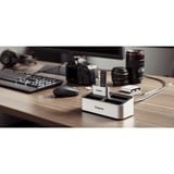 Kingston Acoplamiento de Estación de flujo de trabajo USB 3.2 Gen2 con concentrador USB-A/C 5G, Estación de acoplamiento plateado/Negro