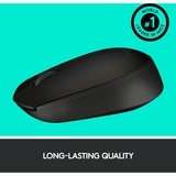 Logitech B170 Black Bp ratón Ambidextro RF inalámbrico Óptico negro, Ambidextro, Óptico, RF inalámbrico, Negro