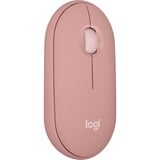 Logitech Pebble 2 M350s ratón Viajes Ambidextro RF Wireless + Bluetooth Óptico 4000 DPI rosa, Ambidextro, Óptico, RF Wireless + Bluetooth, 4000 DPI, Rosa