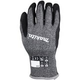 Makita Guantes de trabajo, talla XL (10), resistencia al corte F/7 negro/Gris