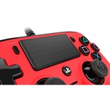 Nacon PS4OFCPADRED mando y volante Rojo Gamepad Analógico/Digital PlayStation 4 rojo/Negro, Gamepad, PlayStation 4, Botón Compartir, Analógico/Digital, Alámbrico, Rojo