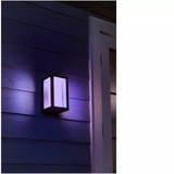 Philips Hue White & Color Ambiance Impress Aplique de pared exterior, Luz de LED negro