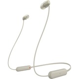 Sony WI-C100 Auriculares Inalámbrico Dentro de oído Llamadas/Música Bluetooth Beige beige, Inalámbrico, Llamadas/Música, 20 - 20000 Hz, 20 g, Auriculares, Beige