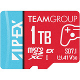 Team Group APEX SD7.1 1 TB SDXC, Tarjeta de memoria rojo/Azul