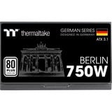 Thermaltake BERLIN 750W ATX3.1, Fuente de alimentación de PC negro