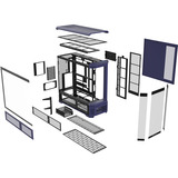 Thermaltake CA-11H-00FNWN-00, Caja de torre grande violeta/Negro