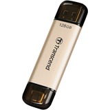 Transcend JetFlash 930C unidad flash USB 128 GB USB Type-A / USB Type-C 3.2 Gen 1 (3.1 Gen 1) Oro, Lápiz USB dorado/Negro, 128 GB, USB Type-A / USB Type-C, 3.2 Gen 1 (3.1 Gen 1), 420 MB/s, Tapa, Oro